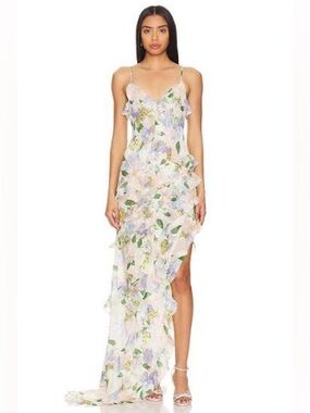 ELLISTT Women’s Cosima Dress in Multi Floral Size Medium